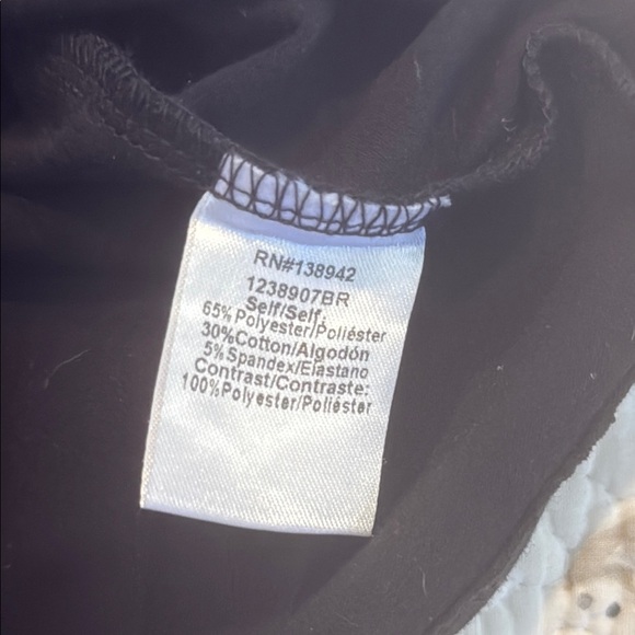 Embellished Black Top with White Collar - Picture 8 of 8